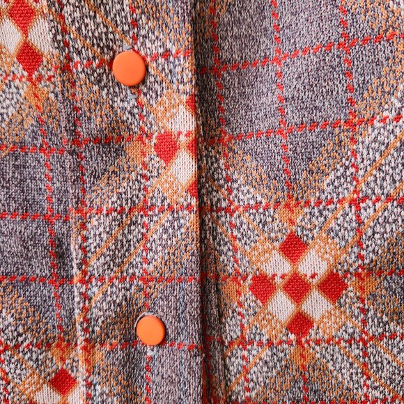 Vintage 1970's Funky Diamond Print Shirt by Stage 7 - Picture 9 of 15